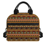 Ornament Egyptian Pattern Print Insulated Lunch Bag