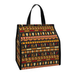 Ornament Egyptian Pattern Print Insulated Lunch Tote