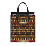 Ornament Egyptian Pattern Print Insulated Lunch Tote