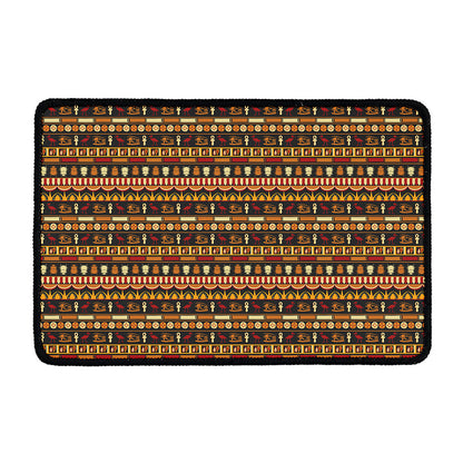 Ornament Egyptian Pattern Print Kitchen Mat