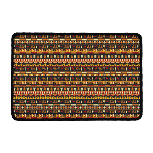 Ornament Egyptian Pattern Print Kitchen Mat