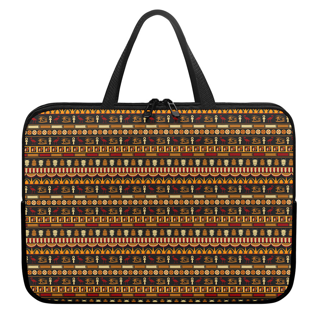 Ornament Egyptian Pattern Print Laptop Sleeve With Handle