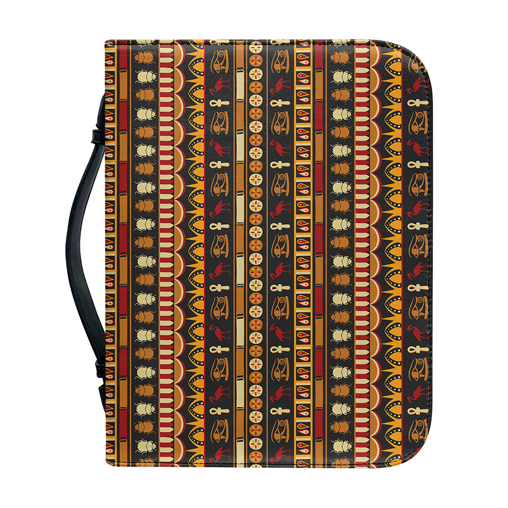 Ornament Egyptian Pattern Print Leather Bible Cover