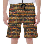 Ornament Egyptian Pattern Print Men's Beach Shorts