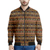 Ornament Egyptian Pattern Print Men's Bomber Jacket