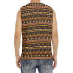 Ornament Egyptian Pattern Print Men's Fitness Tank Top