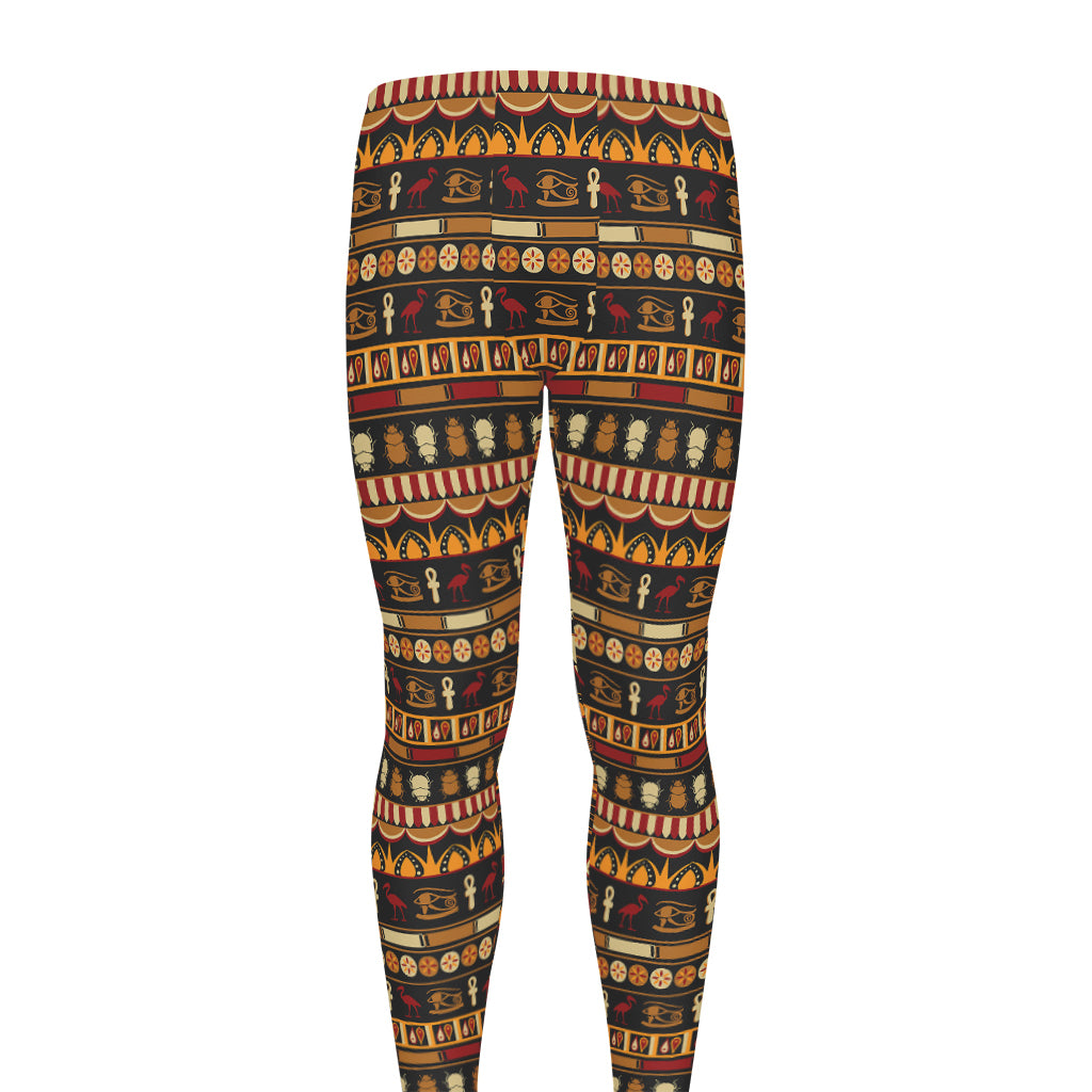 Ornament Egyptian Pattern Print Men's leggings