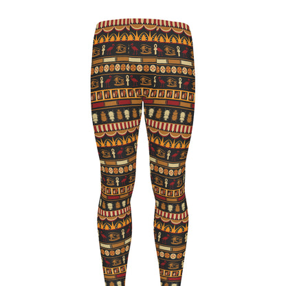 Ornament Egyptian Pattern Print Men's leggings