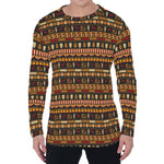 Ornament Egyptian Pattern Print Men's Long Sleeve T-Shirt