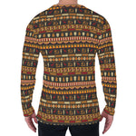 Ornament Egyptian Pattern Print Men's Long Sleeve T-Shirt