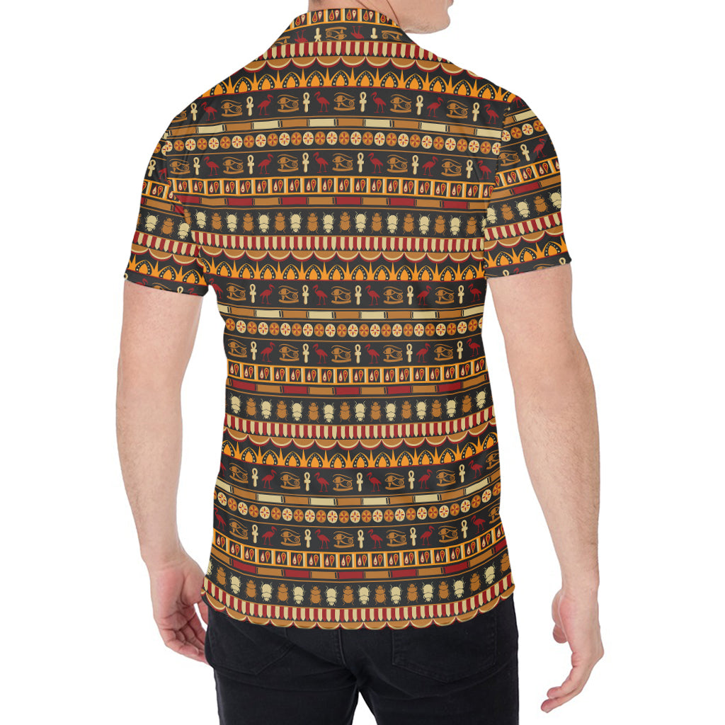 Ornament Egyptian Pattern Print Men's Shirt