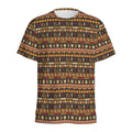 Ornament Egyptian Pattern Print Men's Athletic T-Shirt