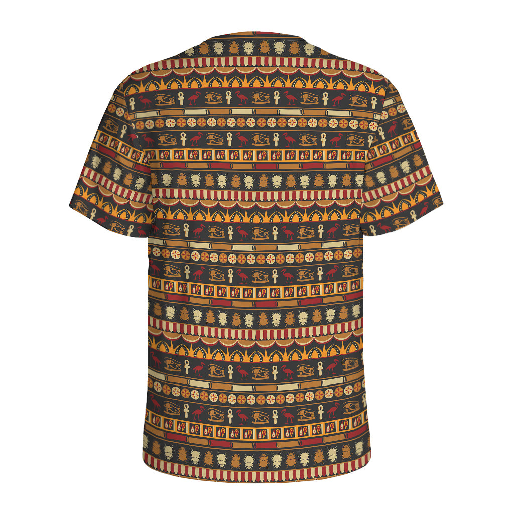 Ornament Egyptian Pattern Print Men's Sports T-Shirt