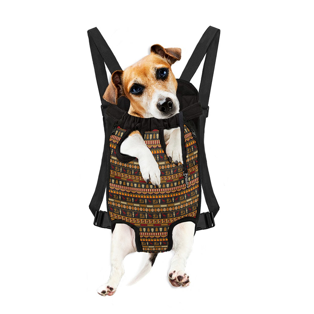 Ornament Egyptian Pattern Print Pet Carrier Backpack