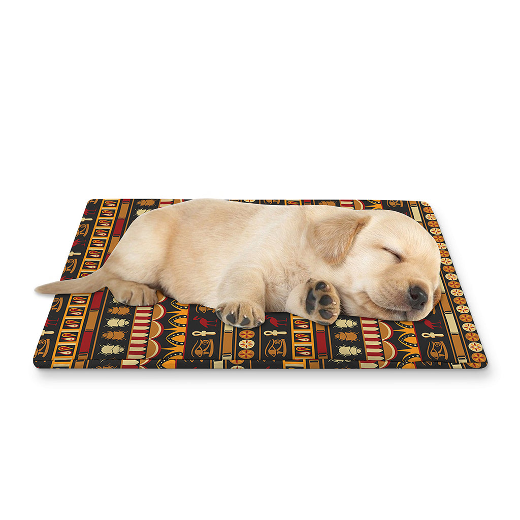 Ornament Egyptian Pattern Print Pet Cooling Mat Cover