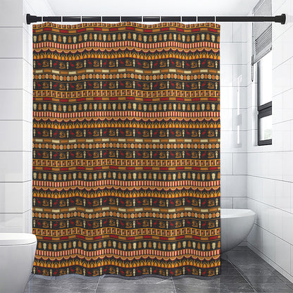 Ornament Egyptian Pattern Print Premium Shower Curtain