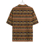Ornament Egyptian Pattern Print Rayon Hawaiian Shirt