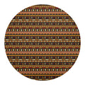 Ornament Egyptian Pattern Print Round Blanket