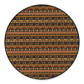 Ornament Egyptian Pattern Print Round Floor Mat