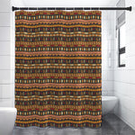 Ornament Egyptian Pattern Print Shower Curtain