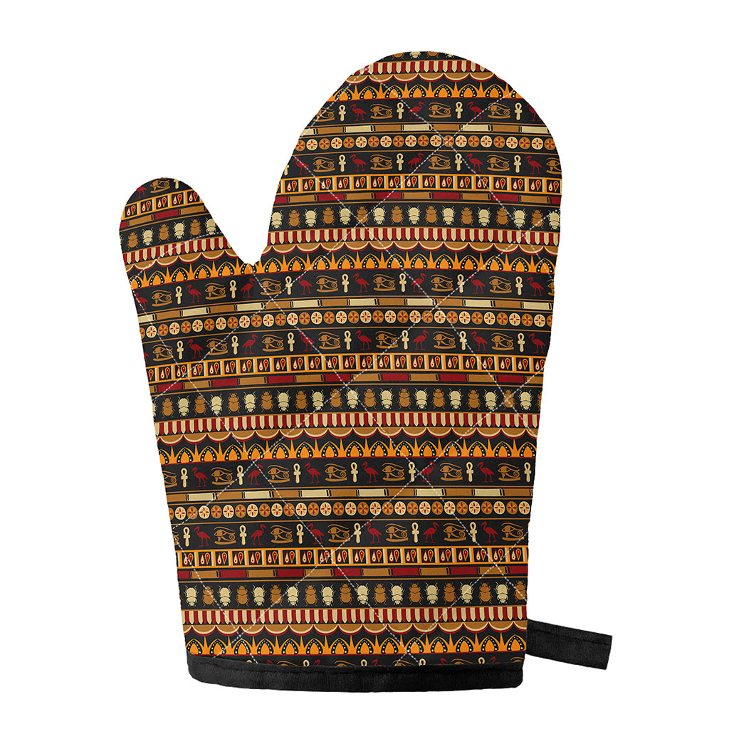 Ornament Egyptian Pattern Print Single Oven Mitt
