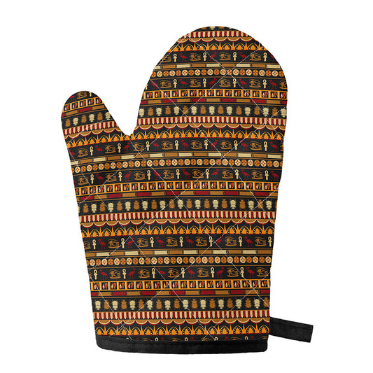 Ornament Egyptian Pattern Print Single Oven Mitt