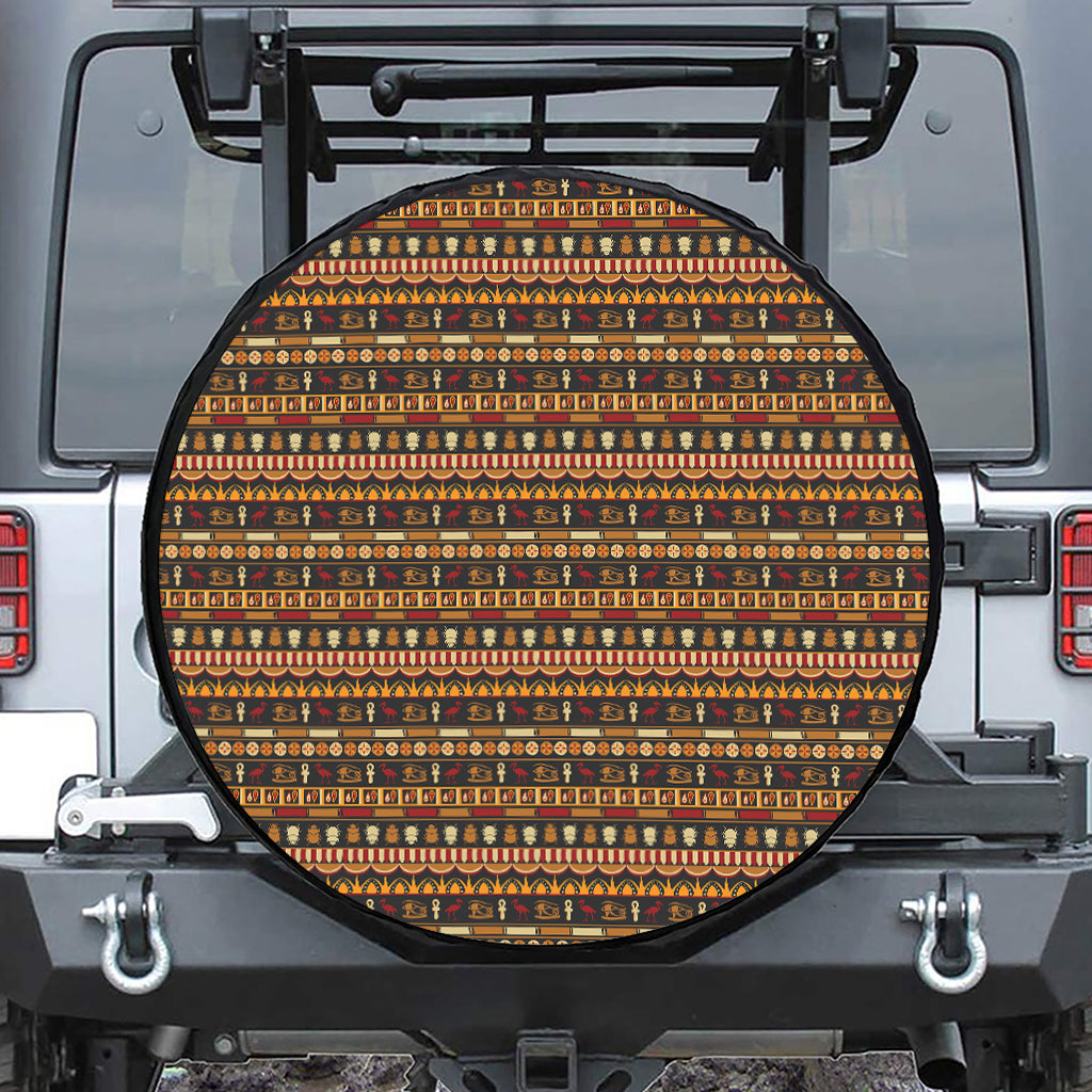 Ornament Egyptian Pattern Print Tire Cover