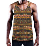 Ornament Egyptian Pattern Print Training Tank Top