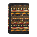 Ornament Egyptian Pattern Print Trifold Wallet