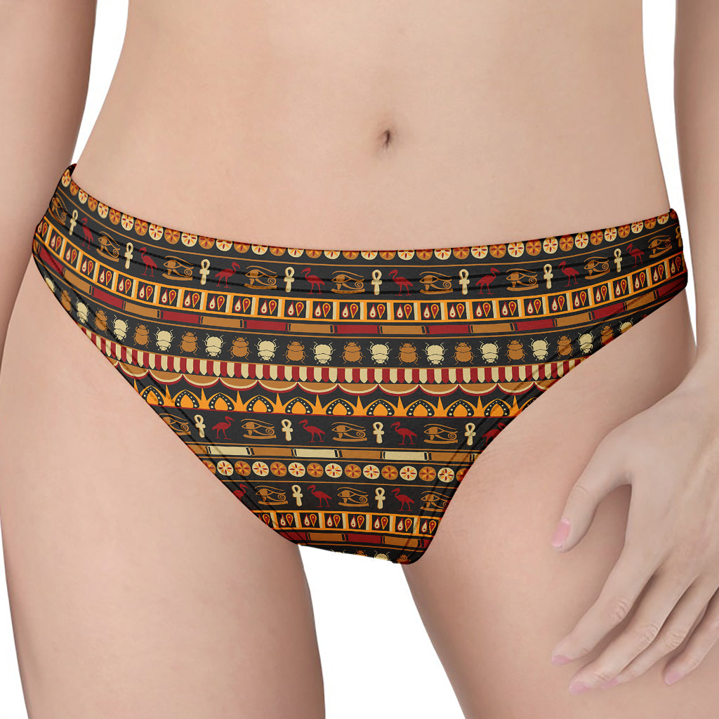 Ornament Egyptian Pattern Print Women's Thong