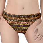 Ornament Egyptian Pattern Print Women's Thong