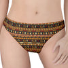 Ornament Egyptian Pattern Print Women's Thong