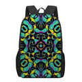 Ornament Psychedelic Trippy Print 17 Inch Backpack