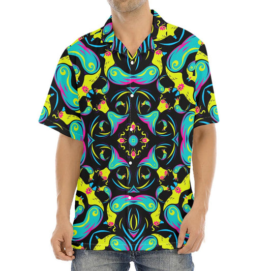 Ornament Psychedelic Trippy Print Aloha Shirt