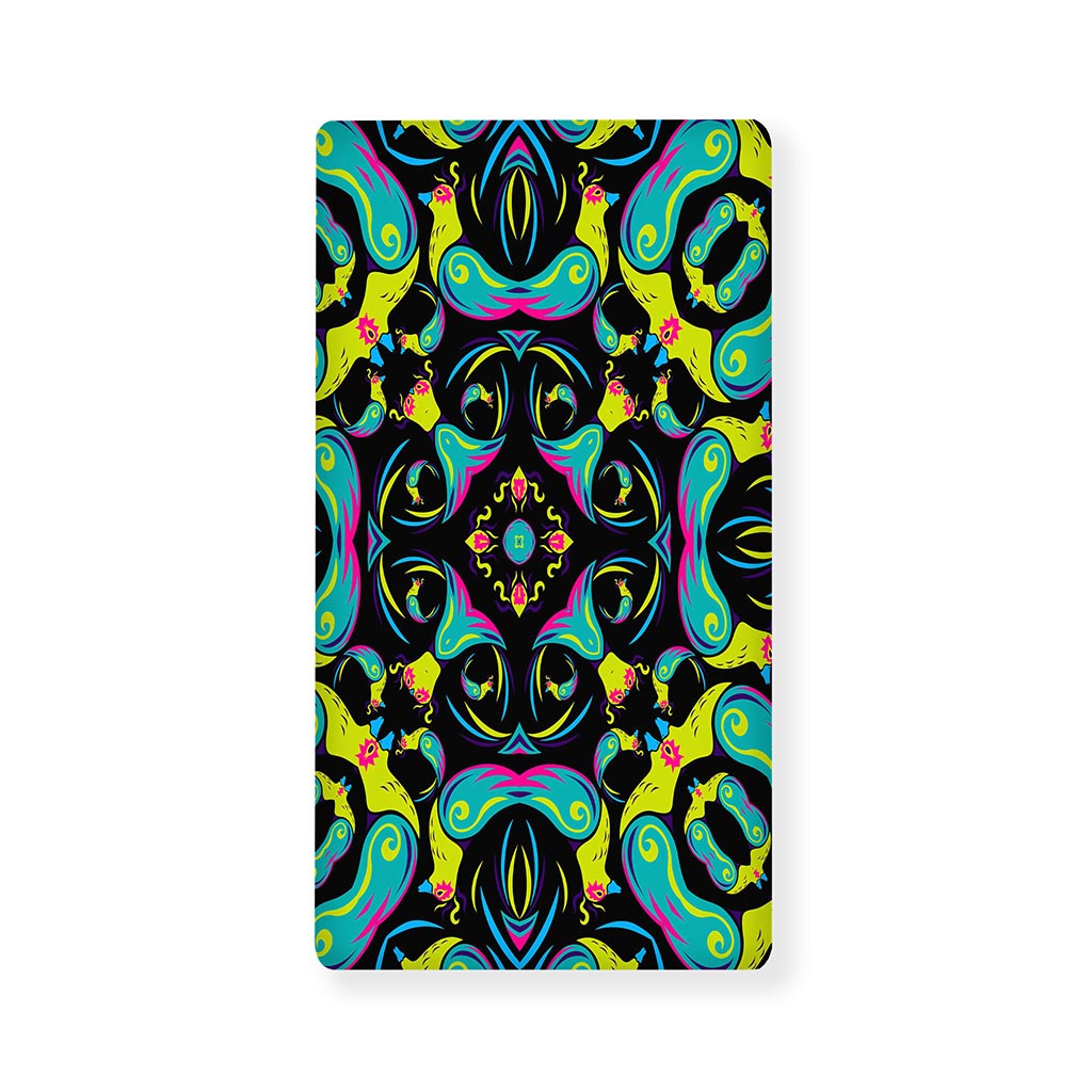 Ornament Psychedelic Trippy Print Baby Crib Sheet