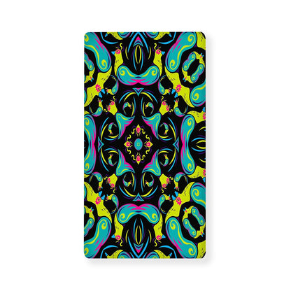 Ornament Psychedelic Trippy Print Baby Crib Sheet