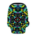 Ornament Psychedelic Trippy Print Baby Seat Cover
