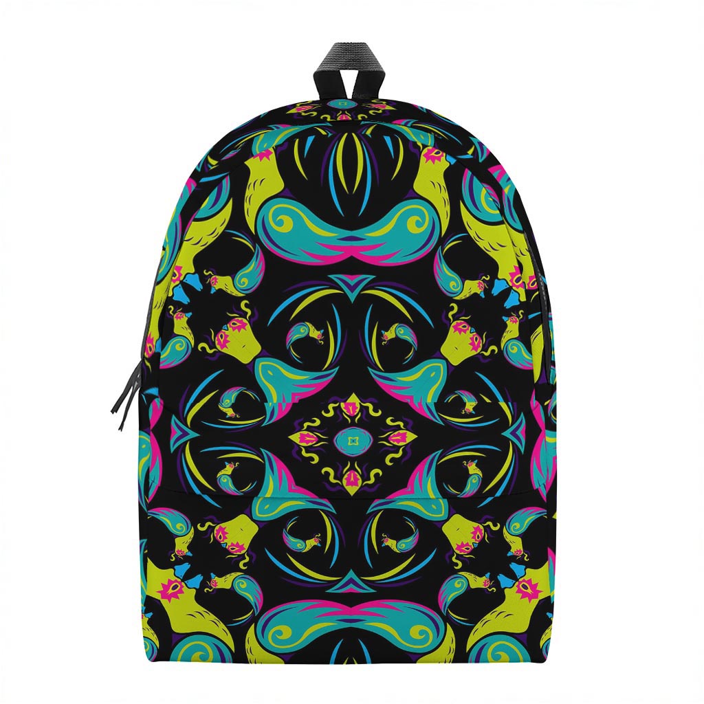 Ornament Psychedelic Trippy Print Backpack