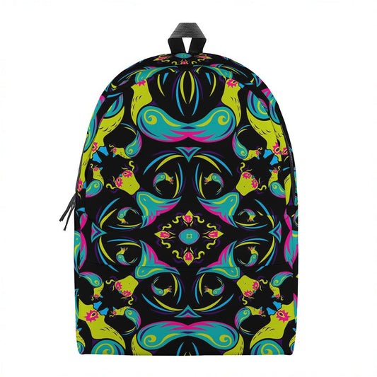 Ornament Psychedelic Trippy Print Backpack