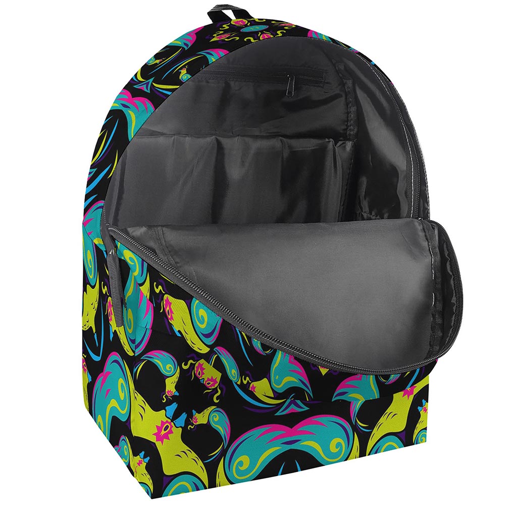 Ornament Psychedelic Trippy Print Backpack