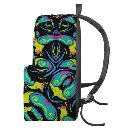 Ornament Psychedelic Trippy Print Backpack