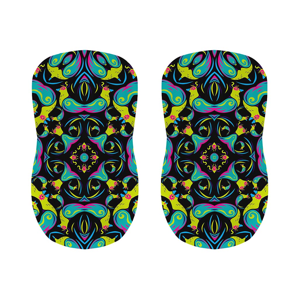 Ornament Psychedelic Trippy Print Bar Stool Covers