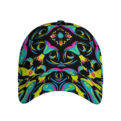 Ornament Psychedelic Trippy Print Baseball Cap
