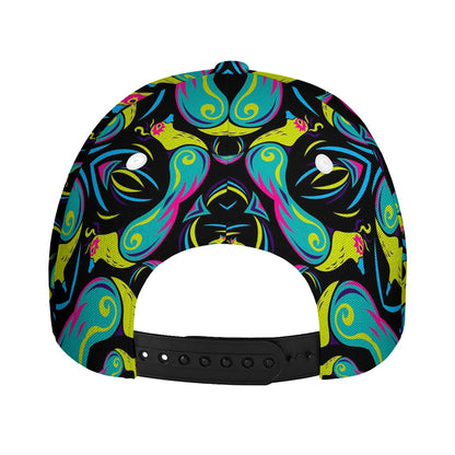 Ornament Psychedelic Trippy Print Baseball Cap