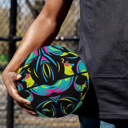 Ornament Psychedelic Trippy Print Basketball