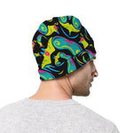 Ornament Psychedelic Trippy Print Beanie