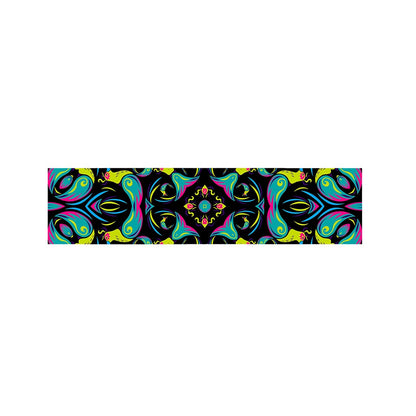 Ornament Psychedelic Trippy Print Bed Runner
