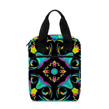 Ornament Psychedelic Trippy Print Bible Tote Bag