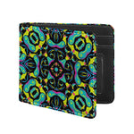 Ornament Psychedelic Trippy Print Bifold Wallet