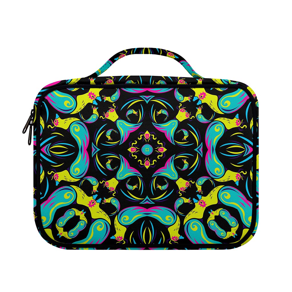 Ornament Psychedelic Trippy Print Briefcase Bible Bag